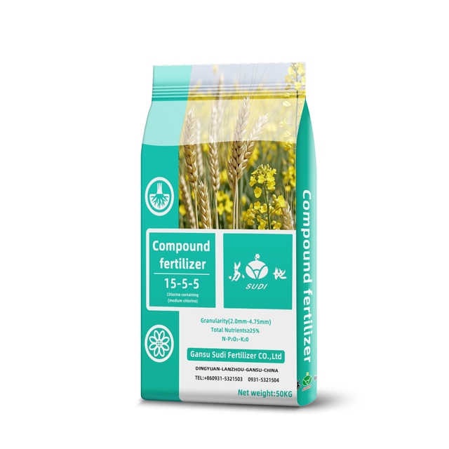 High yield and high fertilizer efficiency 15-5-5NPK good rapeseed and golden wheat Compound Fertilizer